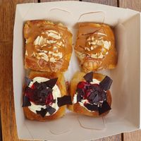 Biscoffi buns and Blackforest buns at Sweet Release in Wellington