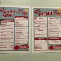 Menu as of 01/10/2024  at Sweet Release in Wellington