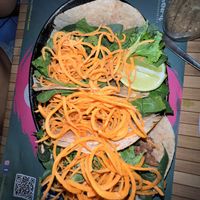 vegetarian tacos   at 100% Natural in Cancun