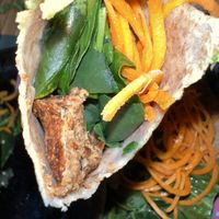 the soy which was like … crumbled dried tofu pressed together w no seasonings   at 100% Natural in Cancun