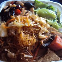 Chinese buffet mix at Water Drop Vegetarian House in Honolulu