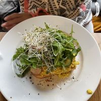 Tost z tofucznica   at Cafe Michelle in Warsaw