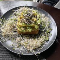 Avocado apple toast  at Cafe Michelle in Warsaw