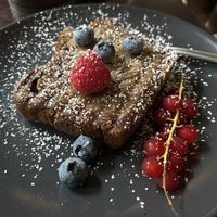 Banana bread toast  at Cafe Michelle in Warsaw