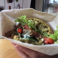 burger at Veggie Box in St Petersburg