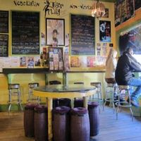 The menus - veggie & nonveggie at Tiger Lily Cafe in Port Jefferson