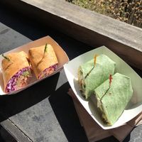 vegan wraps at Tiger Lily Cafe in Port Jefferson