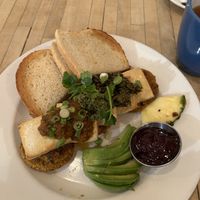 Green Egg and Ham Yam I Am (vegan with Tofu and avocado instead)   at Gabriel's Cafe in Nanaimo