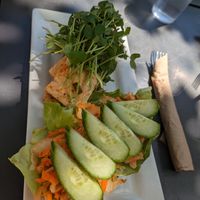 Marinated tofu sandwich at Gabriel's Cafe in Nanaimo
