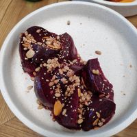 Vegan beetroot salad at The Independent in Gembrook
