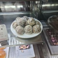 Some options in the cabinet.  at Kallista Tea Rooms in Kallista