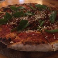 red hot pizza at By Hand Cafe in Chiang Mai