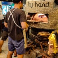 Wood-fired oven at By Hand Cafe in Chiang Mai