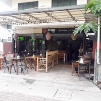 Outside at By Hand Cafe in Chiang Mai