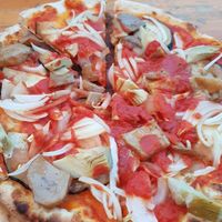 Vegan Pizza at By Hand Cafe in Chiang Mai