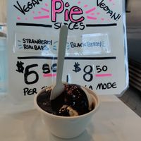 Salted caramel with chocolate sauce at Curbside Creamery in Oakland