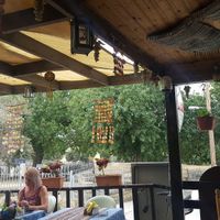 veranda  at St. Paul's Pillar Restaurant in Paphos