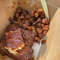 Ribs and bacon at Homegrown Smoker in Portland