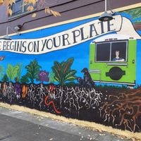 Outside at Homegrown Smoker in Portland