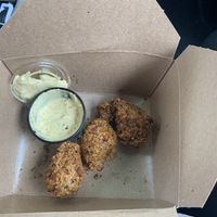 Hush puppies  at Homegrown Smoker in Portland