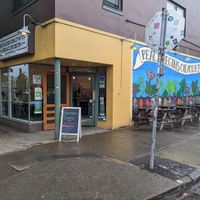 View from street corner at Homegrown Smoker in Portland