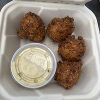 Hush puppies  at Homegrown Smoker in Portland