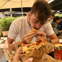 Vegan pitta at Pita Pit in Aix-en Provence