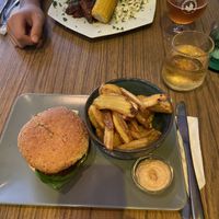 Very Good Main dishes (Burger and BBQ Plate)  at Blackbird in Gothenburg