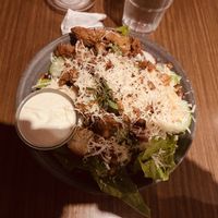 Caesar salad with seitan chicken  at Blackbird in Gothenburg