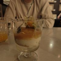 Pear cheesecake at Blackbird in Gothenburg