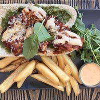 Seitan parm baguette  at Blackbird in Gothenburg