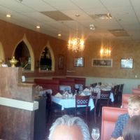 Interior, dining room.  There is also a bar and another seating area that you come through to get into this room.  Very pleasant. at Amar India in Dayton
