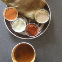 Green Lentil Dosa - Upma Pesaratttu  at Godavari in Mississauga