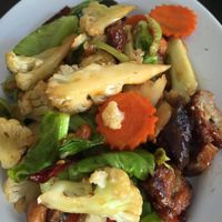 Chicken  at Vegan Khunnay in Koh Samui