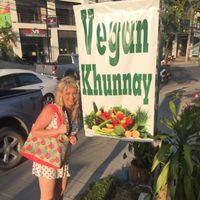 Great sign to see on the streets of Thailand. at Vegan Khunnay in Koh Samui