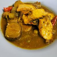 Tofu curry at Vegan Khunnay in Koh Samui