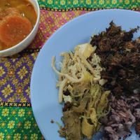 Vegan buffet at Vegan Khunnay in Koh Samui