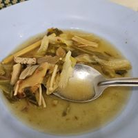 Sour and spicy soup  at Vegan Khunnay in Koh Samui