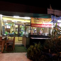 Outside evening at Vegan Khunnay in Koh Samui