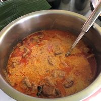 Massaman curry at Vegan Khunnay in Koh Samui