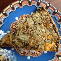 Tarte aux shiitake, choux.. délicieux!  at Invita Fresh Food in Toulouse