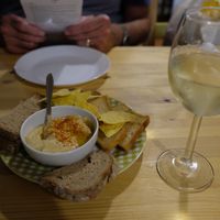 Hummus at Alcachofra Cafe in Faro