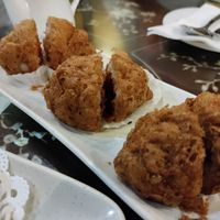 Fried taro stuffed with vegan pork at Nature's Vegetarian 天然素食馆 - Bangsar Baru in Kuala Lumpur