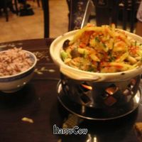 Mushroom claypot with brown rice at Nature's Vegetarian 天然素食馆 - Bangsar Baru in Kuala Lumpur