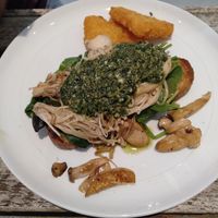 Mushroom, with side of hashbrown at Sprout Wholefood Cafe and Grocer in Naremburn