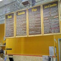 menu board at Oryana Natural Foods Market in Traverse City