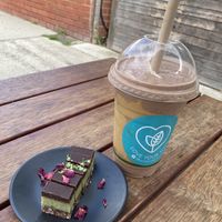 Choc Peanut Smoothie + Choc Mint Slide  at Love Your Soul in Parkdale