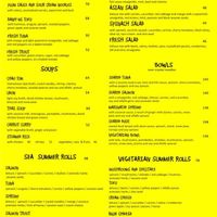 menu at Chao Ban in San Miguel De Allende