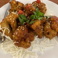 Szechuan cauliflower  at Green Gourmet in St Leonards