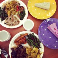 lunch time feast  at Green Gourmet in St Leonards